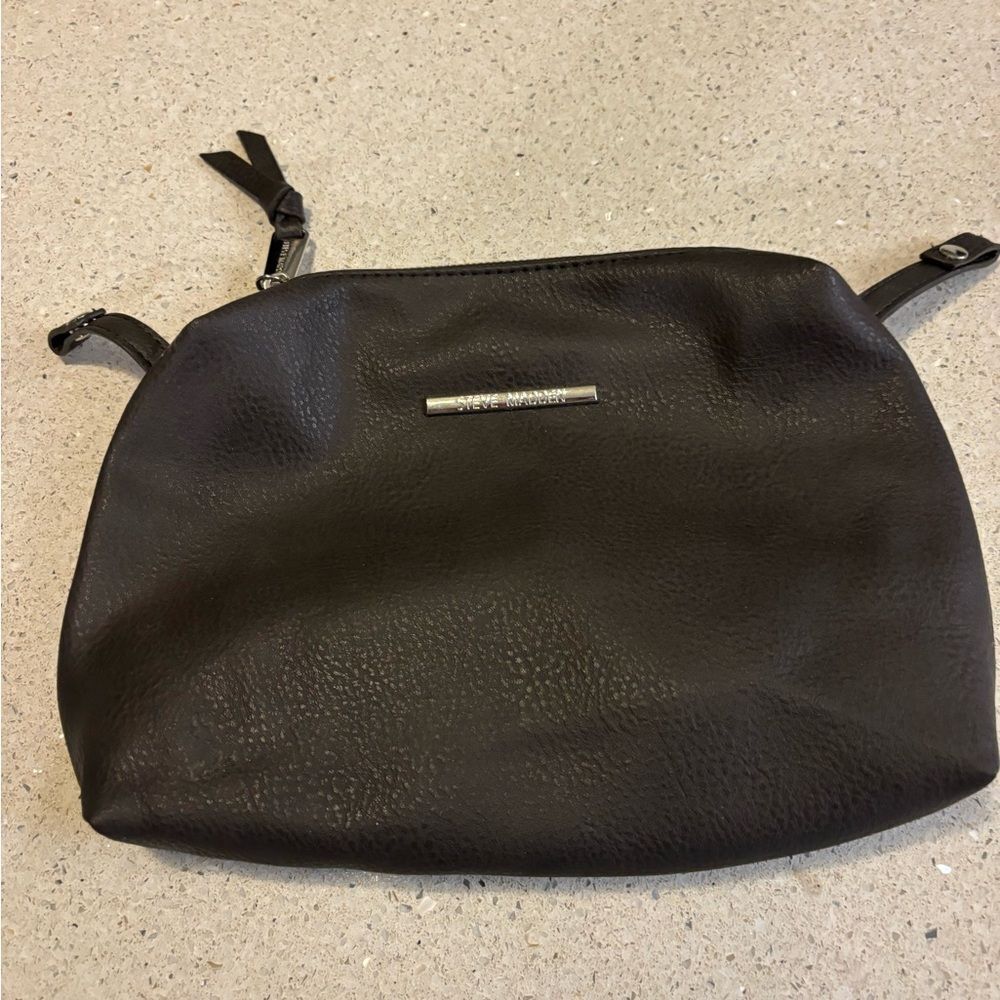 Steve Madden Elegant Black Cosmetic Bag